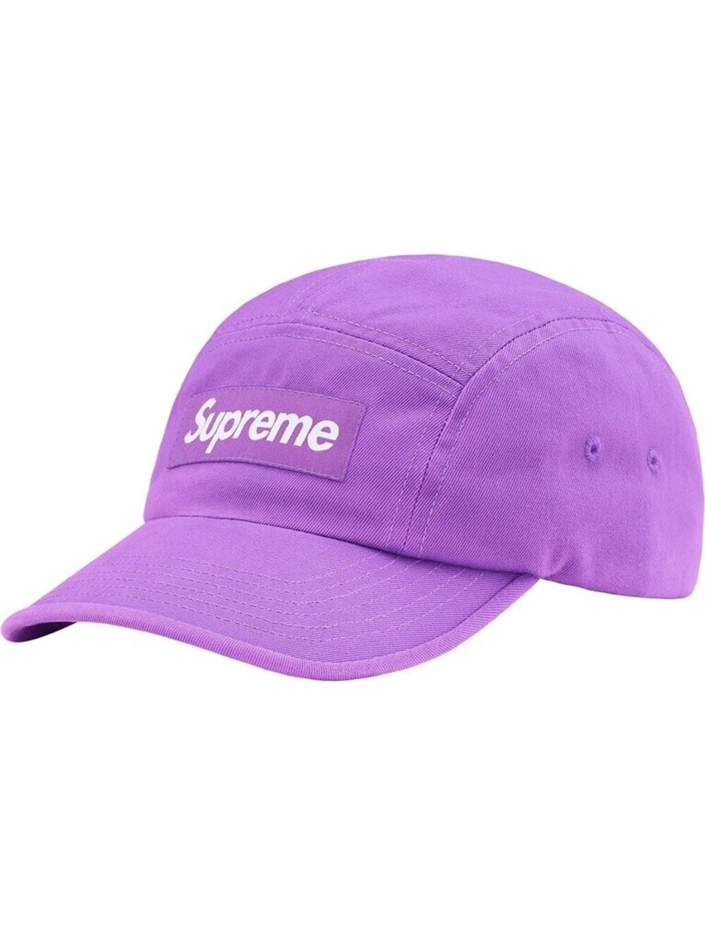 NEW Supreme Washed Chino Twill Camp Cap Light Purple Box Logo Adjustable SS22